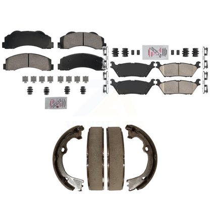 Ceramic Disc Brake Pads Front Rear Kit For Ford F-150