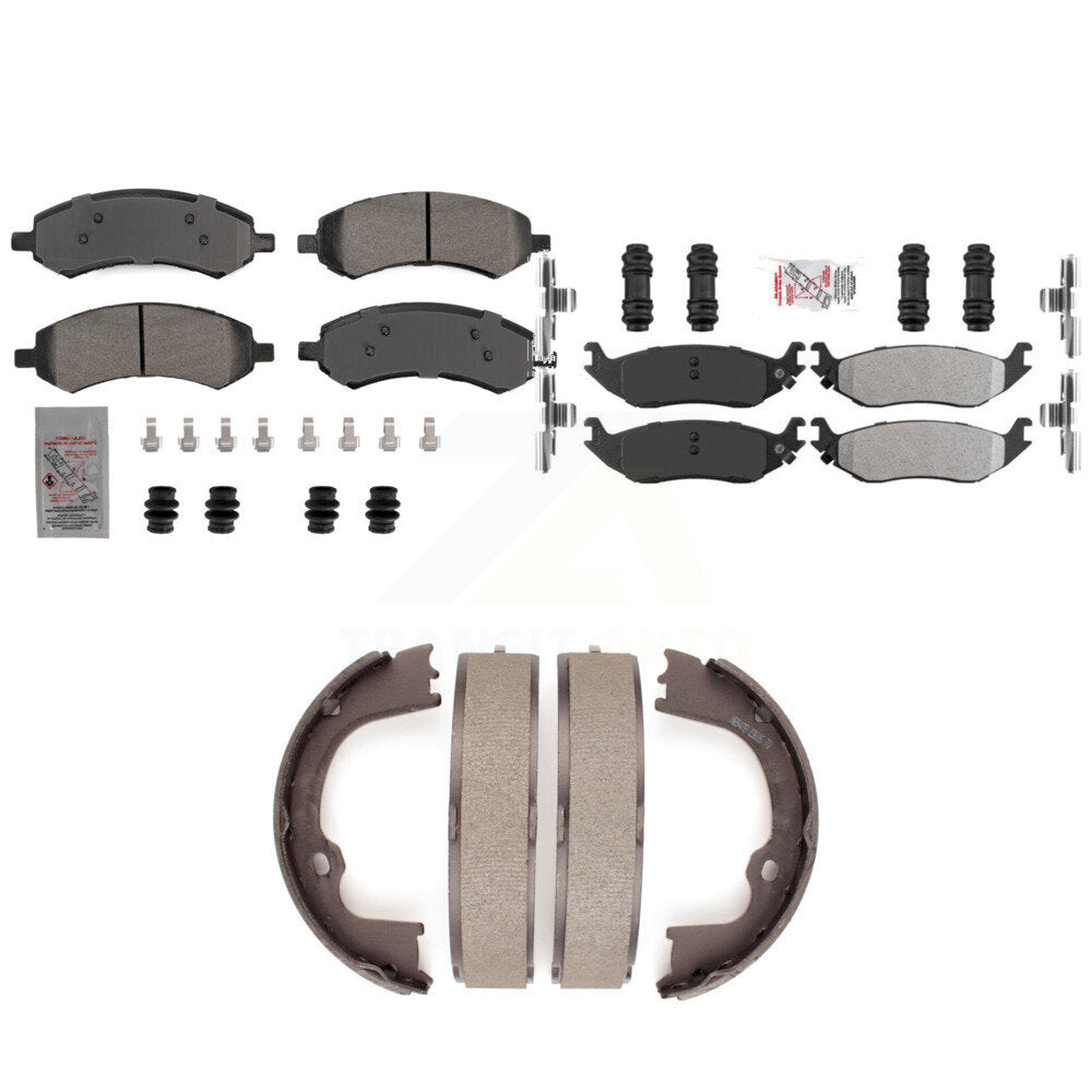 Semi-Metallic Disc Brake Pads Front Rear Kit For Ram 1500 Classic Dodge Chrysler