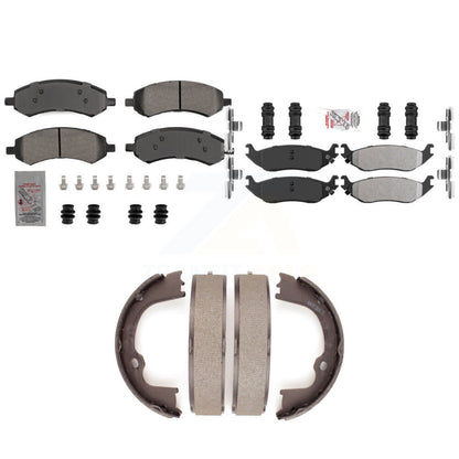 Semi-Metallic Disc Brake Pads Front Rear Kit For Ram 1500 Classic Dodge Chrysler
