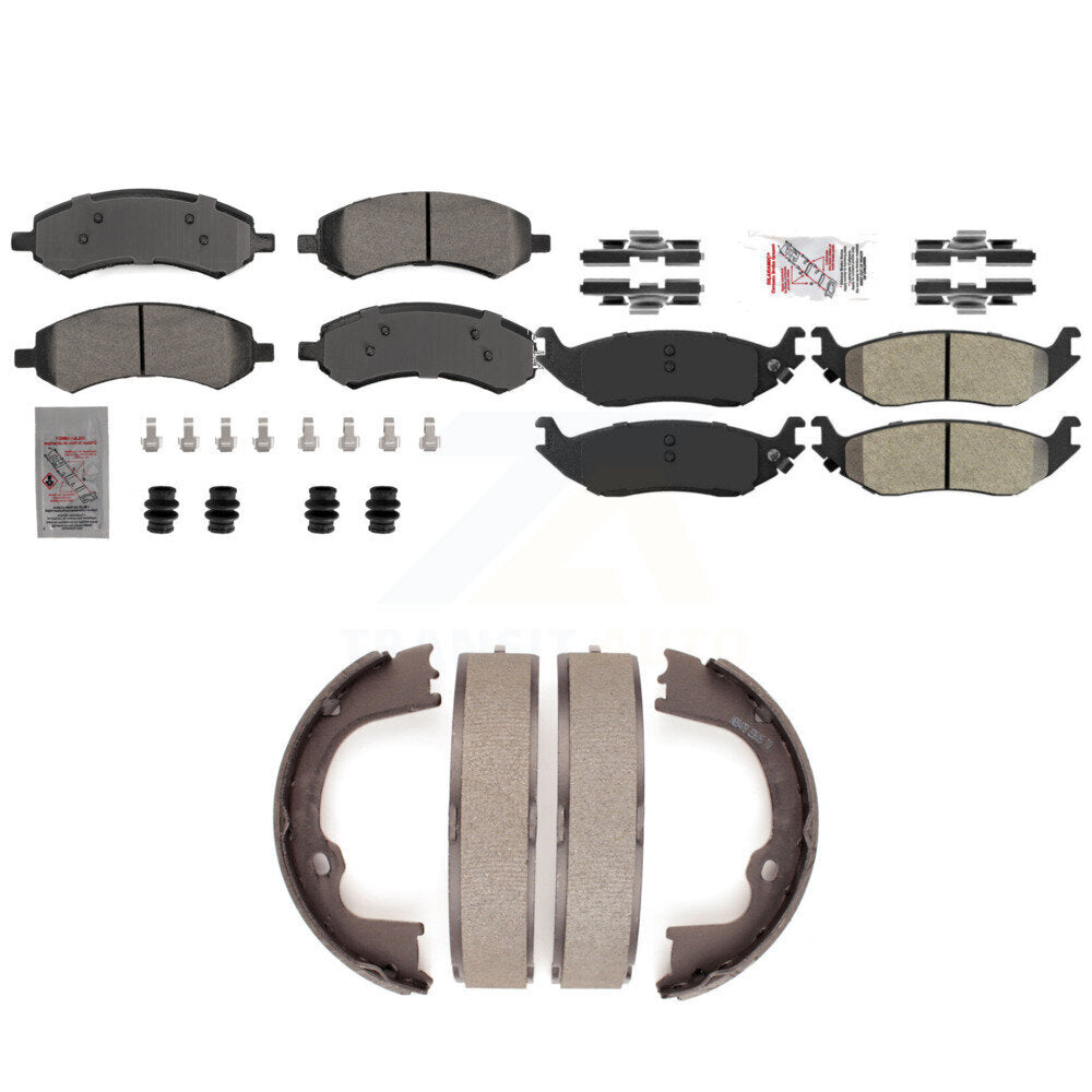 Semi-Metallic Disc Brake Pads Front Rear Kit For Ram 1500 Classic Dodge Chrysler