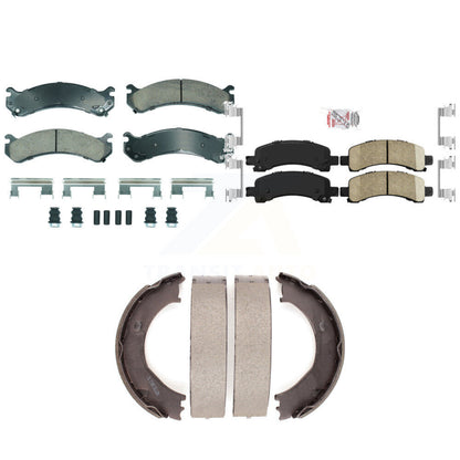 Ceramic Disc Brake Pads Front Rear Kit For Chevrolet GMC Express 2500 3500