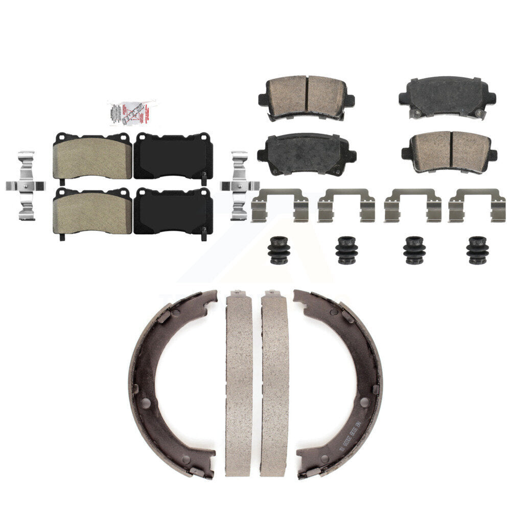 Semi-Metallic Ceramic Disc Brake Pads Front Rear Kit For Cadillac XTS