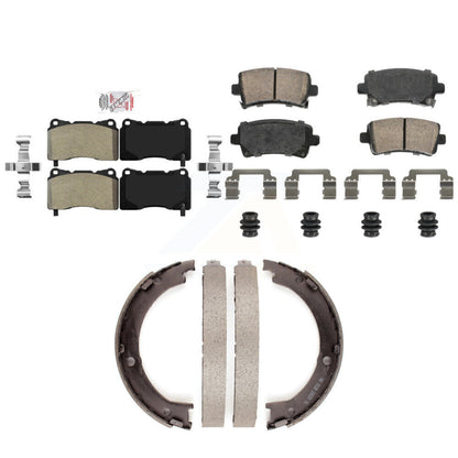 Semi-Metallic Ceramic Disc Brake Pads Front Rear Kit For Cadillac XTS