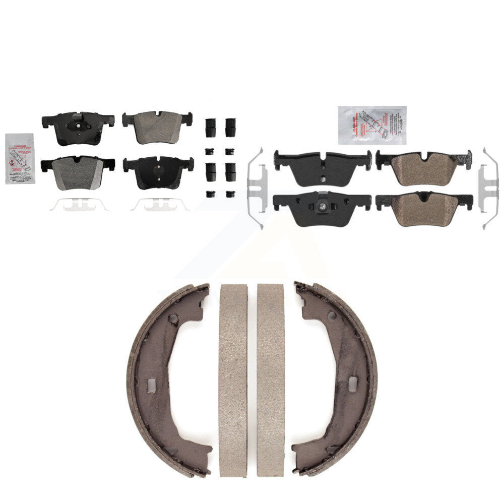 Semi-Metallic Disc Brake Pads Front Rear Kit For BMW 320i xDrive 328i 328d