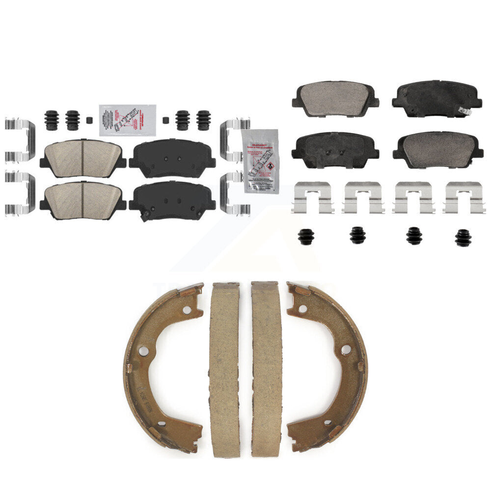 Ceramic Disc Brake Pads Front Rear Kit For Hyundai Santa Fe Kia Sorento