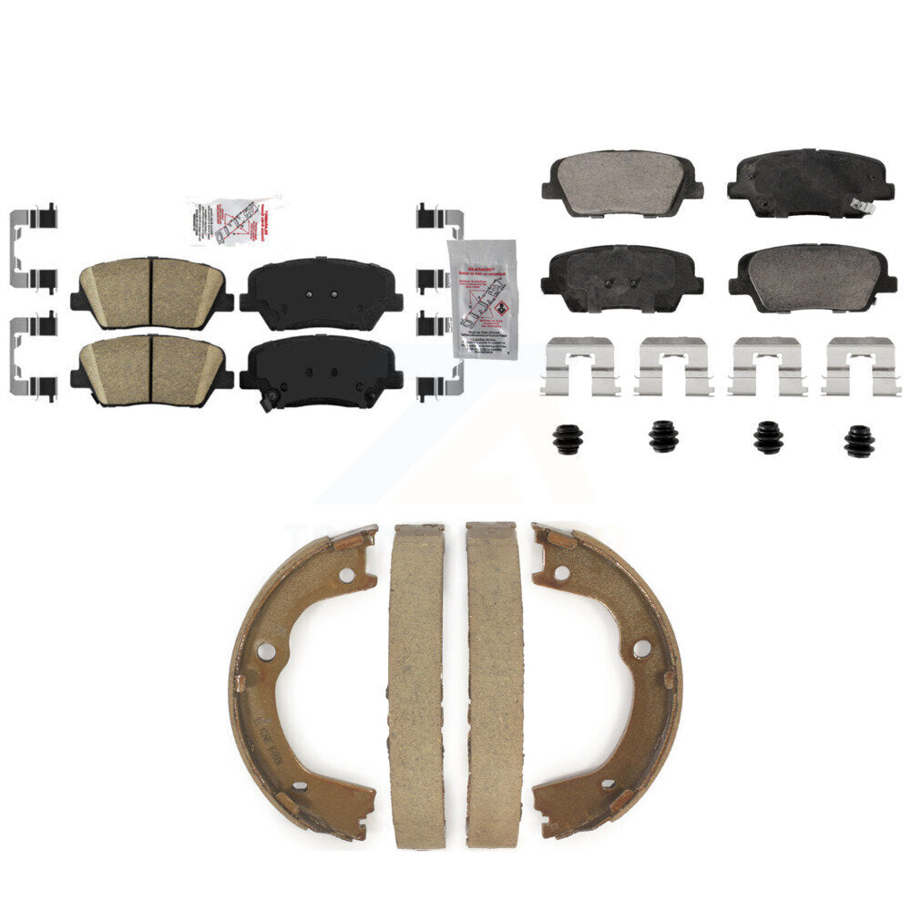 Ceramic Disc Brake Pads Front Rear Kit For Hyundai Santa Fe Kia Sorento