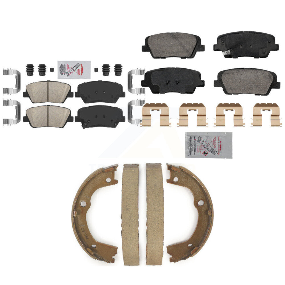 Ceramic Disc Brake Pads Front Rear Kit For Hyundai Santa Fe Kia Sorento