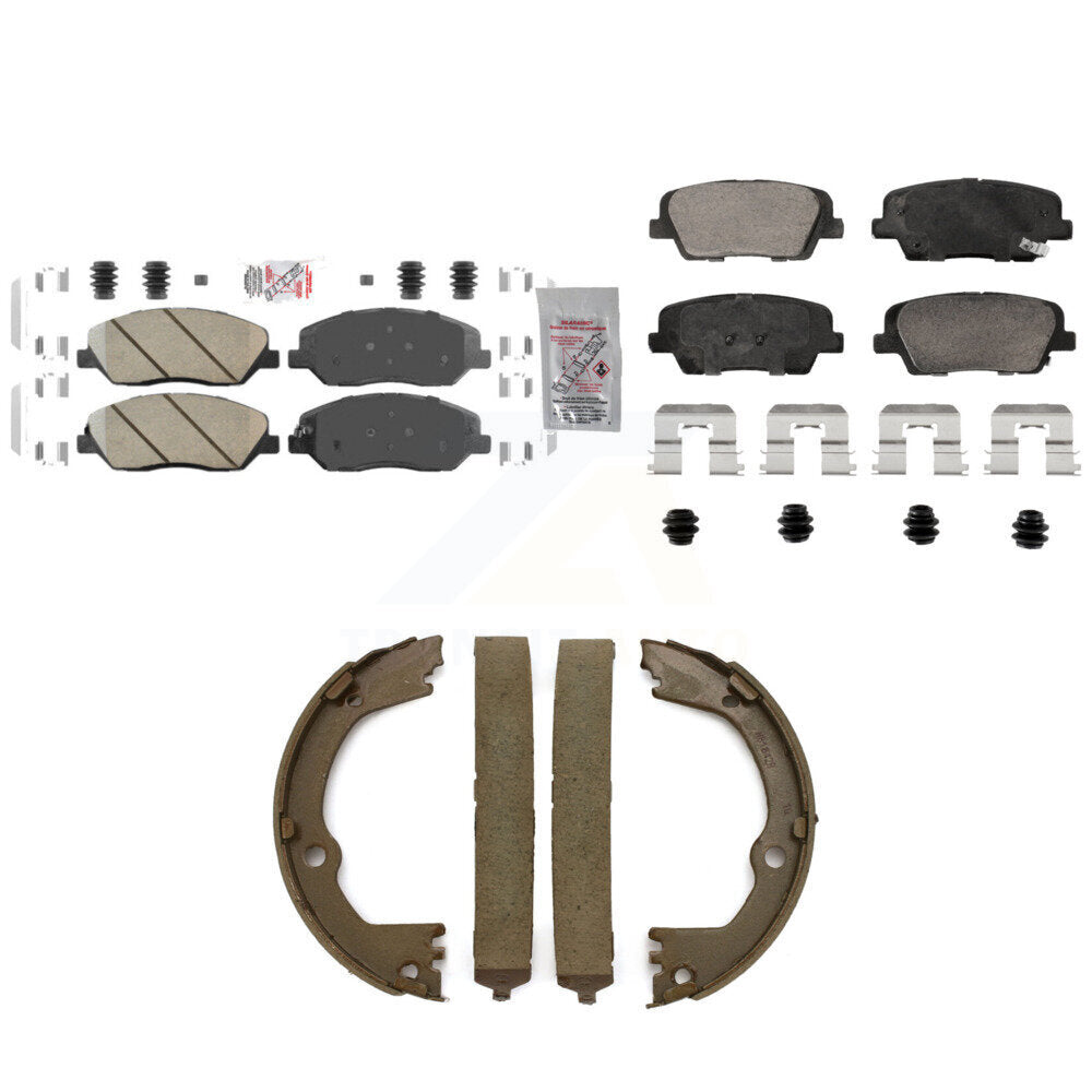 Ceramic Disc Brake Pads Front Rear Kit For Hyundai Santa Fe XL 3.3L