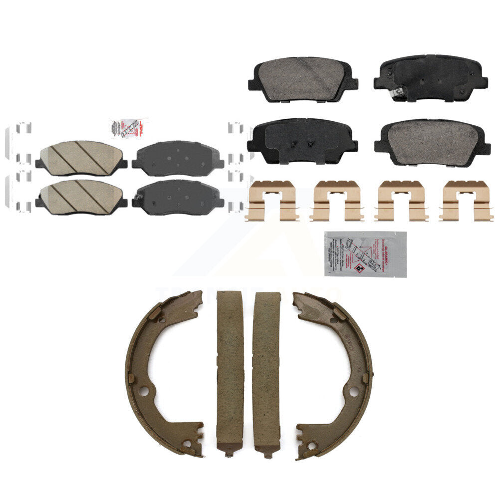 Ceramic Disc Brake Pads Front Rear Kit For Hyundai Santa Fe XL 3.3L