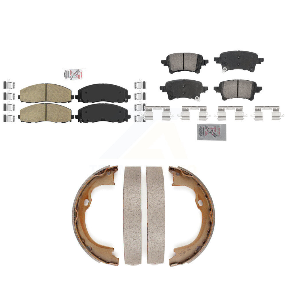 Ceramic Disc Brake Pads Front Rear Kit For Jeep Wrangler Gladiator