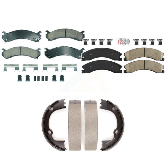 Ceramic Disc Brake Pads Front Rear Kit For GMC Savana 3500 With Dual Wheels