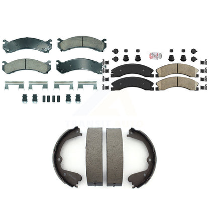 Ceramic Disc Brake Pads Front Rear Kit For Chevrolet Express 3500 GMC Savana