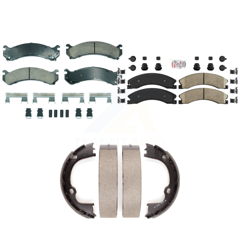 Ceramic Disc Brake Pads Front Rear Kit For GMC Savana 3500 With Dual Wheels