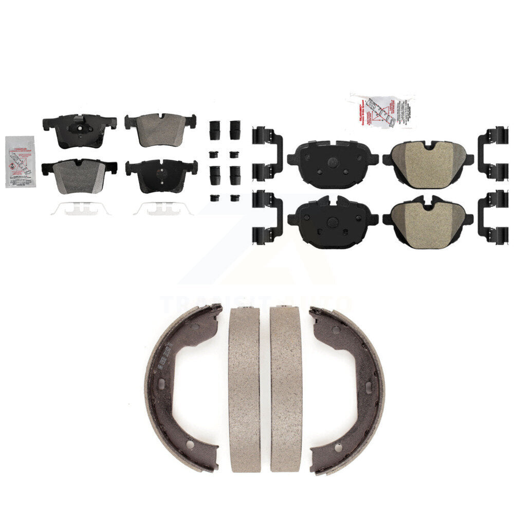 Semi-Metallic Disc Brake Pads Front Rear Kit For 2011 BMW X3 xDrive28i