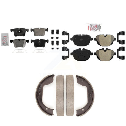 Semi-Metallic Disc Brake Pads Front Rear Kit For 2011 BMW X3 xDrive28i
