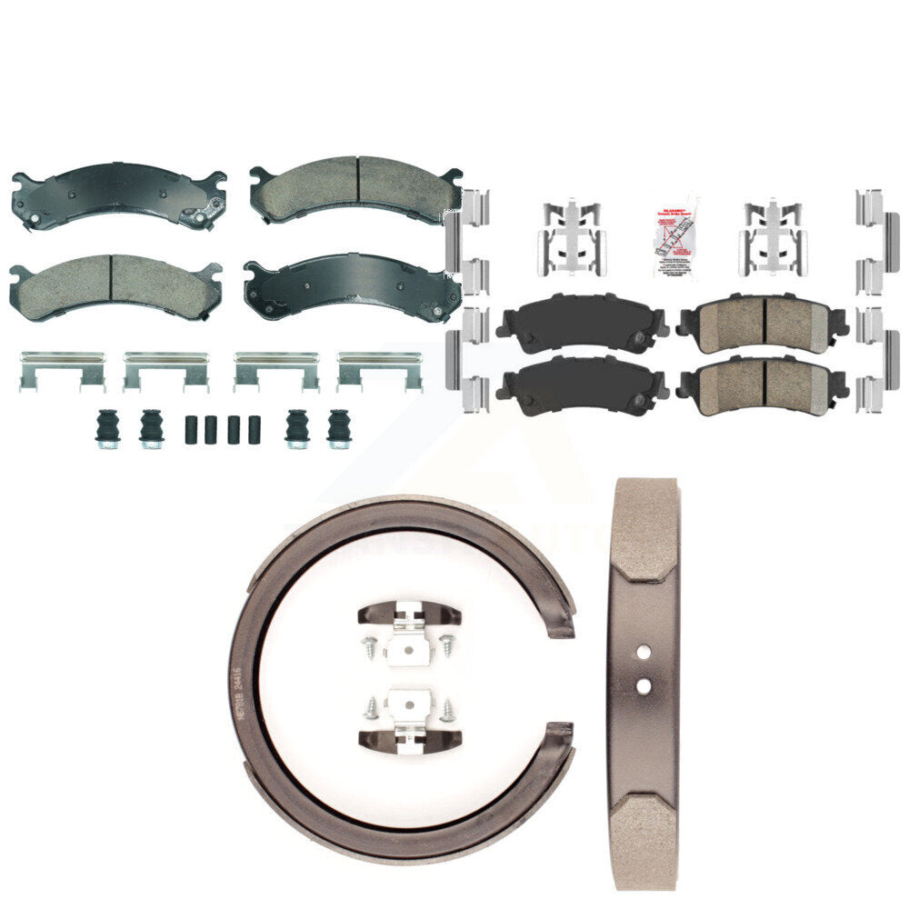 Ceramic Disc Brake Pads Front Rear Kit For Cadillac DTS DeVille
