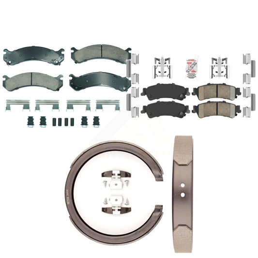 Ceramic Disc Brake Pads Front Rear Kit For Cadillac DTS DeVille