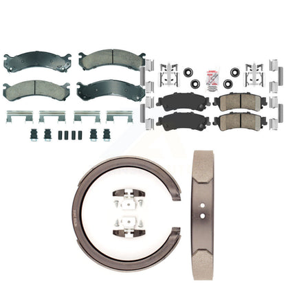 Ceramic Disc Brake Pads Front Rear Kit For Cadillac DTS DeVille