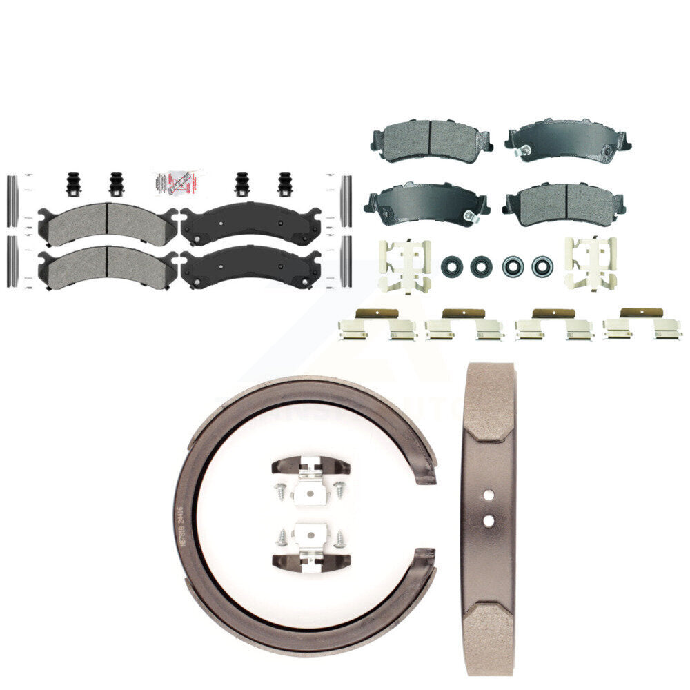 Semi-Metallic Disc Brake Pads Front Rear Kit For Cadillac DTS DeVille