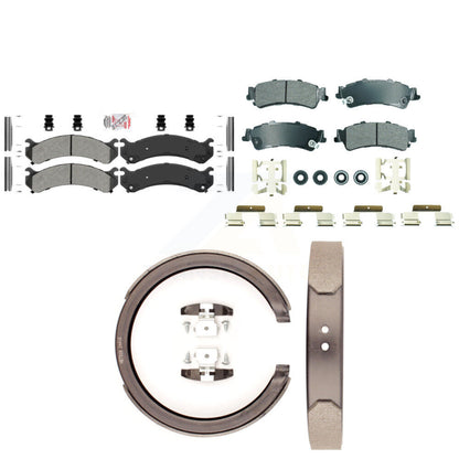 Semi-Metallic Disc Brake Pads Front Rear Kit For Cadillac DTS DeVille