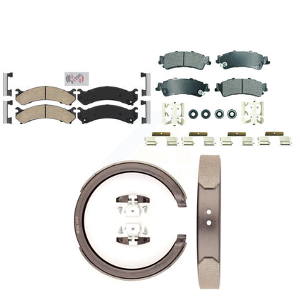 Ceramic Semi-Metallic Disc Brake Pads Front Rear Kit For Cadillac DTS DeVille