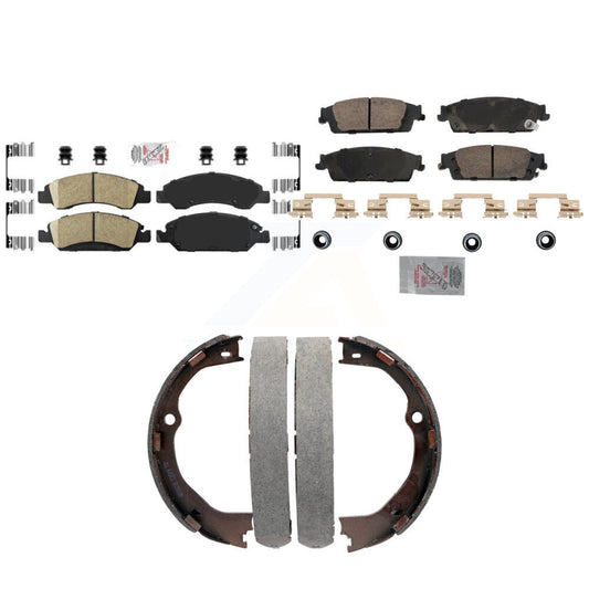 Ceramic Disc Brake Pads Front Rear Kit For GMC Chevrolet Sierra 1500 Silverado