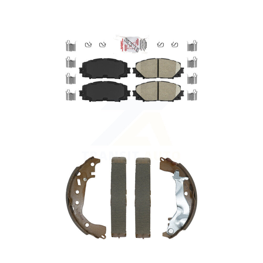 Ceramic Disc Brake Pads Front Rear Kit For Toyota Yaris