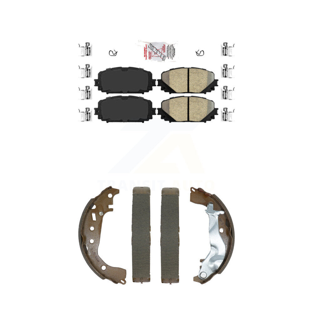 Ceramic Disc Brake Pads Front Rear Kit For 15-18 Toyota Yaris rear brakes