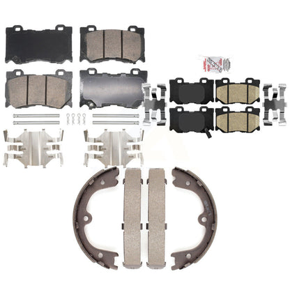 Ceramic Disc Brake Pads Front Rear Kit For 2009-2013 INFINITI FX50