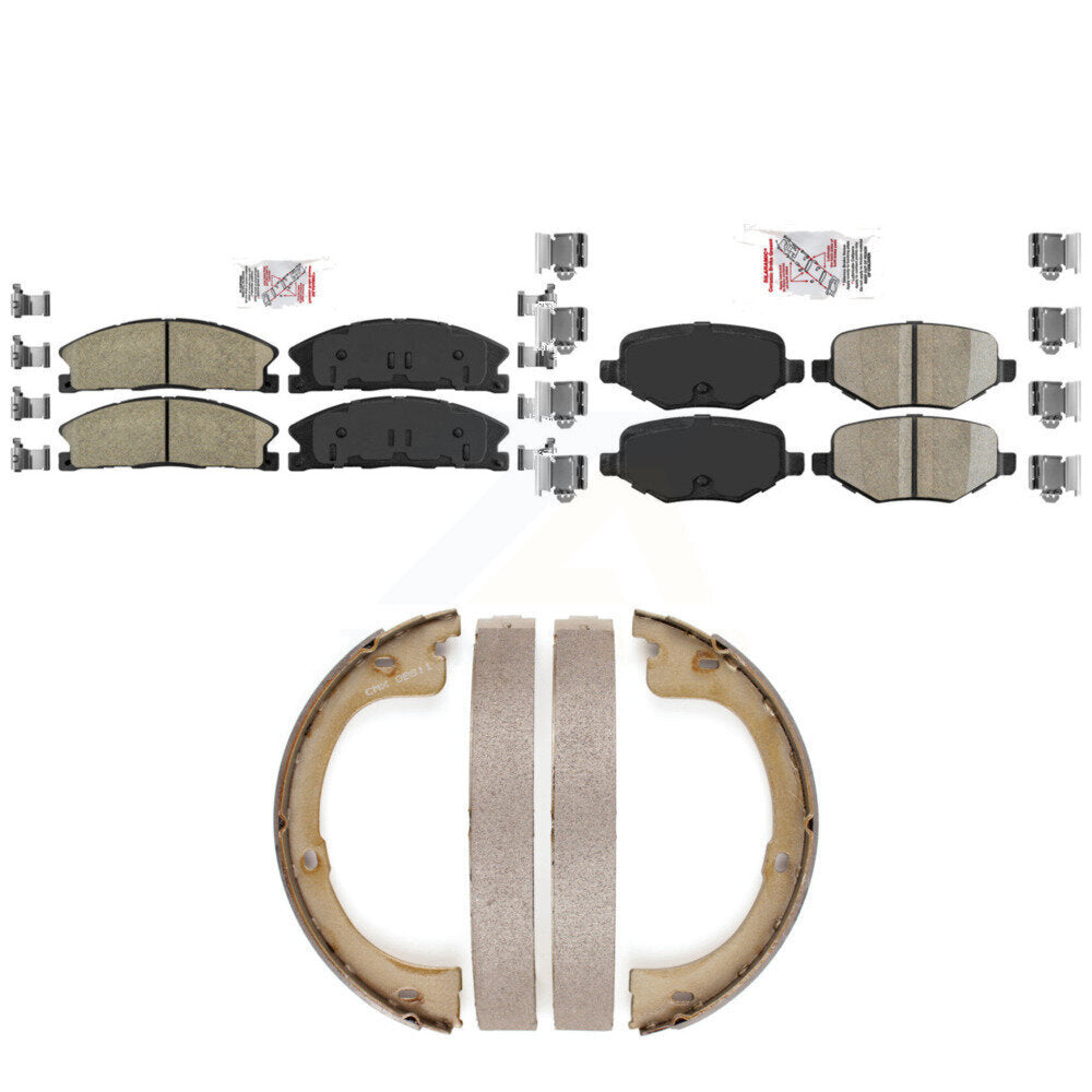 Ceramic Disc Brake Pads Front Rear Kit For Lincoln MKT