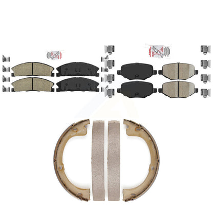 Ceramic Disc Brake Pads Front Rear Kit For Lincoln MKT
