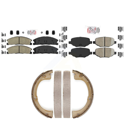 Ceramic Disc Brake Pads Front Rear Kit For Lincoln MKT