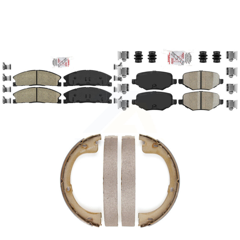 Ceramic Disc Brake Pads Front Rear Kit For Lincoln MKT