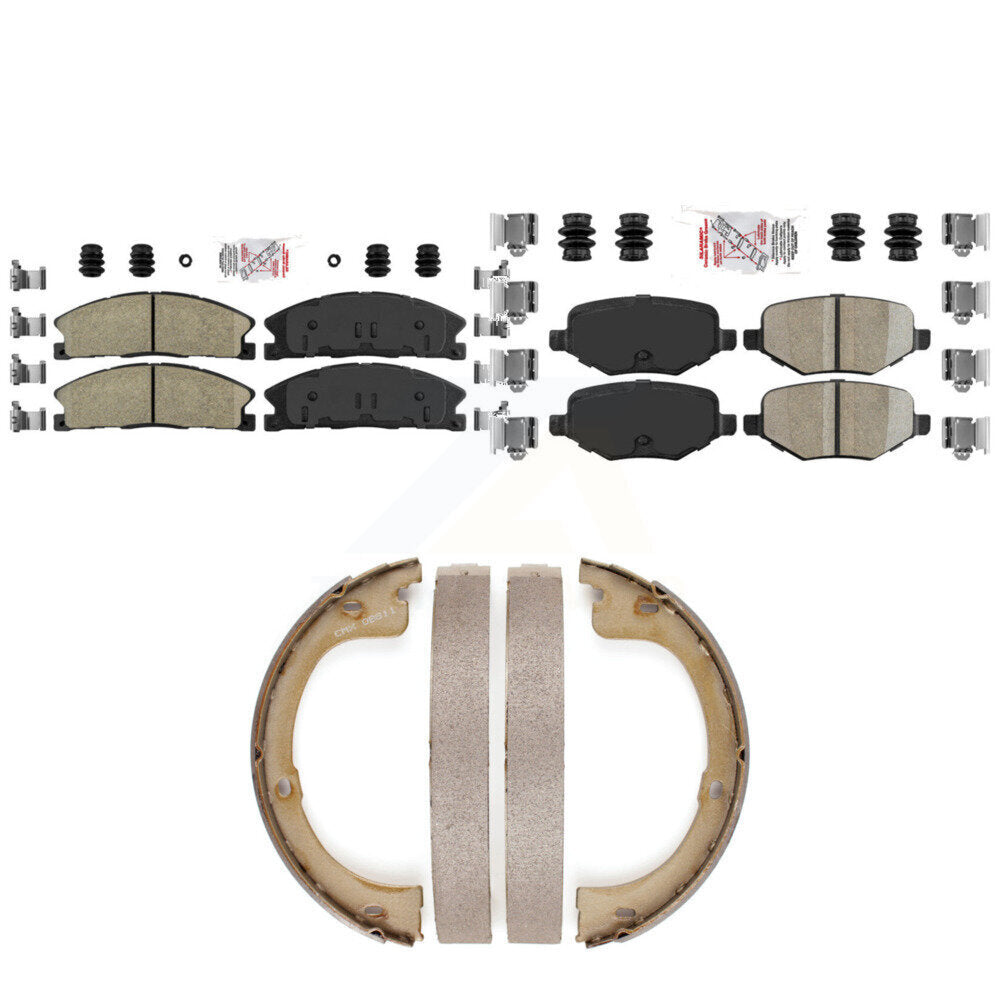Ceramic Disc Brake Pads Front Rear Kit For Lincoln MKT