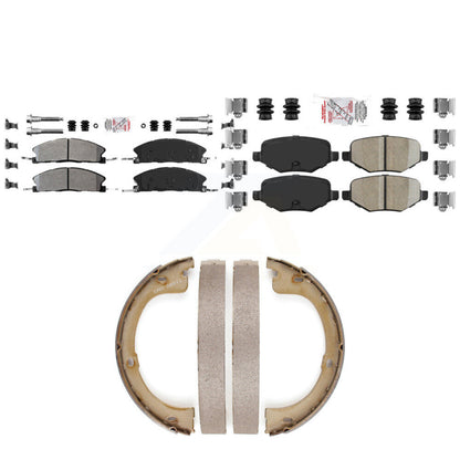 Semi-Metallic Ceramic Disc Brake Pads Front Rear Kit For Lincoln MKT