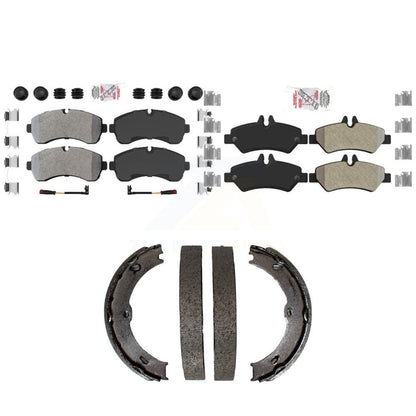 Semi-Metallic Disc Brake Pads Front Rear Kit For Sprinter 3500 Dodge