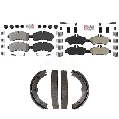 Semi-Metallic Disc Brake Pads Front Rear Kit For Sprinter 3500 Dodge