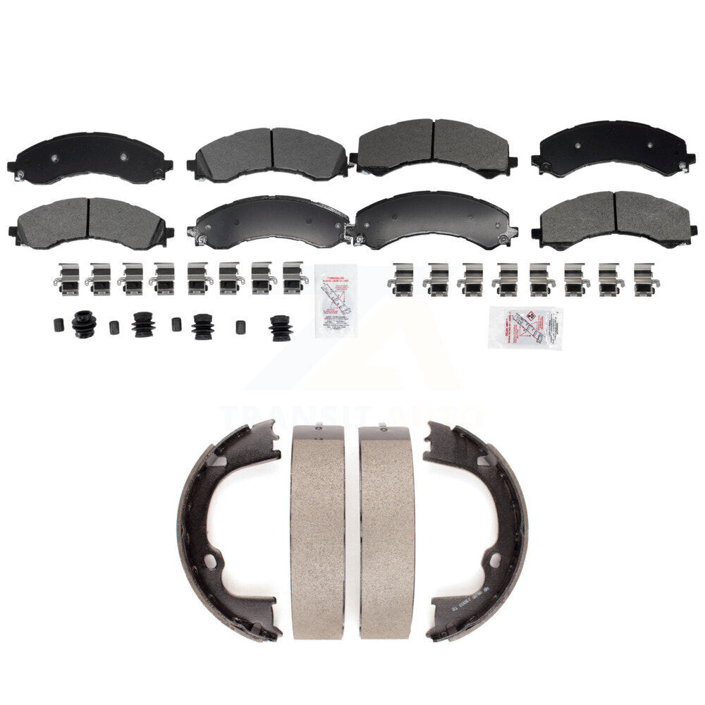 Semi-Metallic Disc Brake Pads Front Rear Kit For GMC Savana 2500 Chevrolet