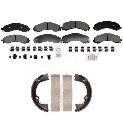 Semi-Metallic Disc Brake Pads Front Rear Kit For GMC Savana 2500 Chevrolet