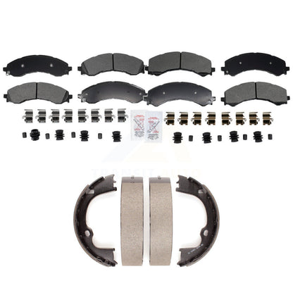 Semi-Metallic Disc Brake Pads Front Rear Kit For GMC Savana 2500 Chevrolet