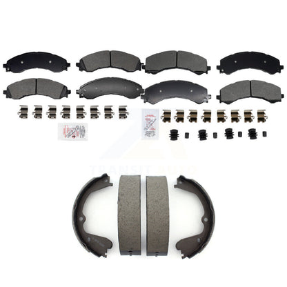 Semi-Metallic Disc Brake Pads Front Rear Kit For GMC Savana 3500 Chevrolet 4500