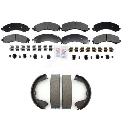 Semi-Metallic Disc Brake Pads Front Rear Kit For GMC Savana 3500 Chevrolet 4500