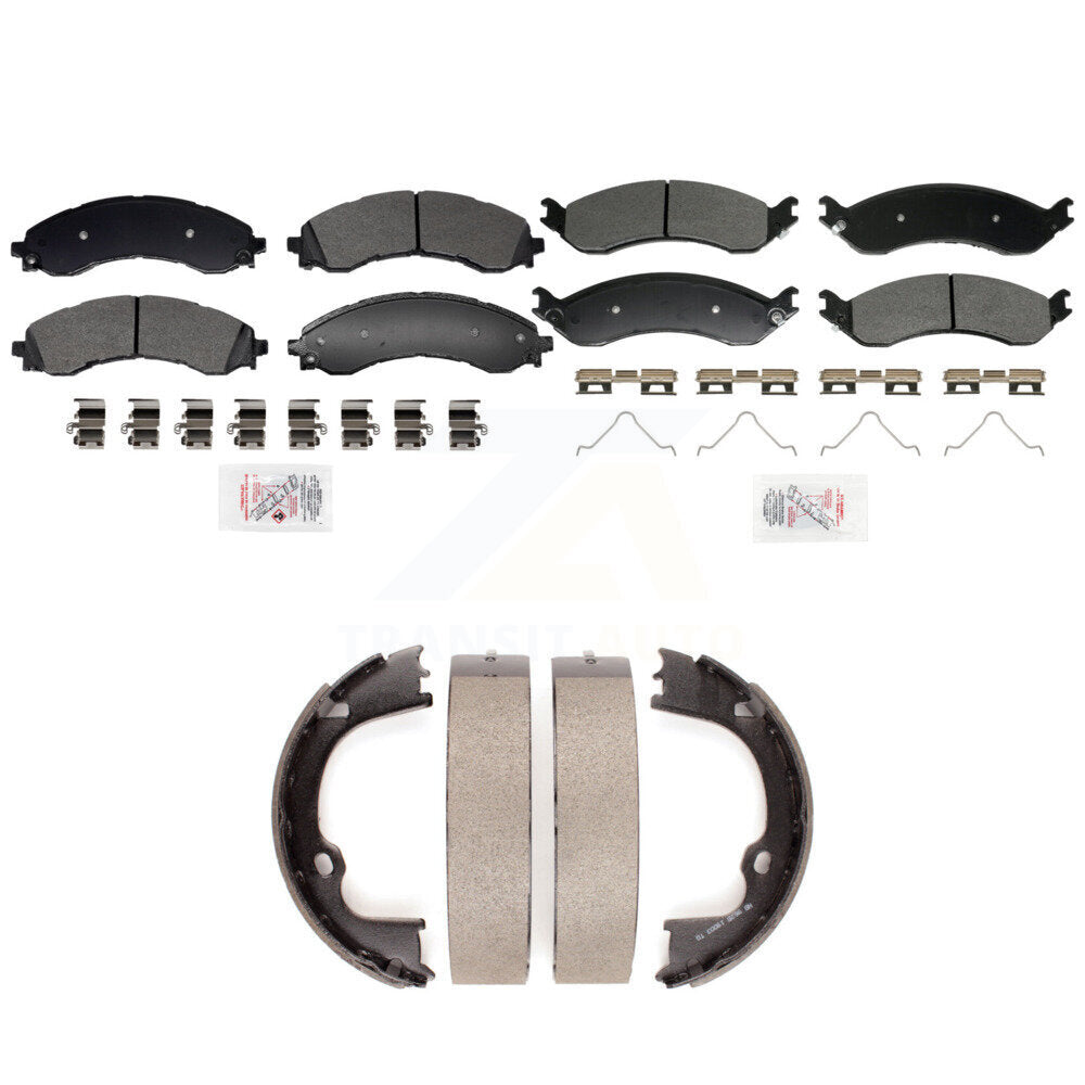 Semi-Metallic Disc Brake Pads Front Rear Kit For GMC Chevrolet Savana 2500 3500