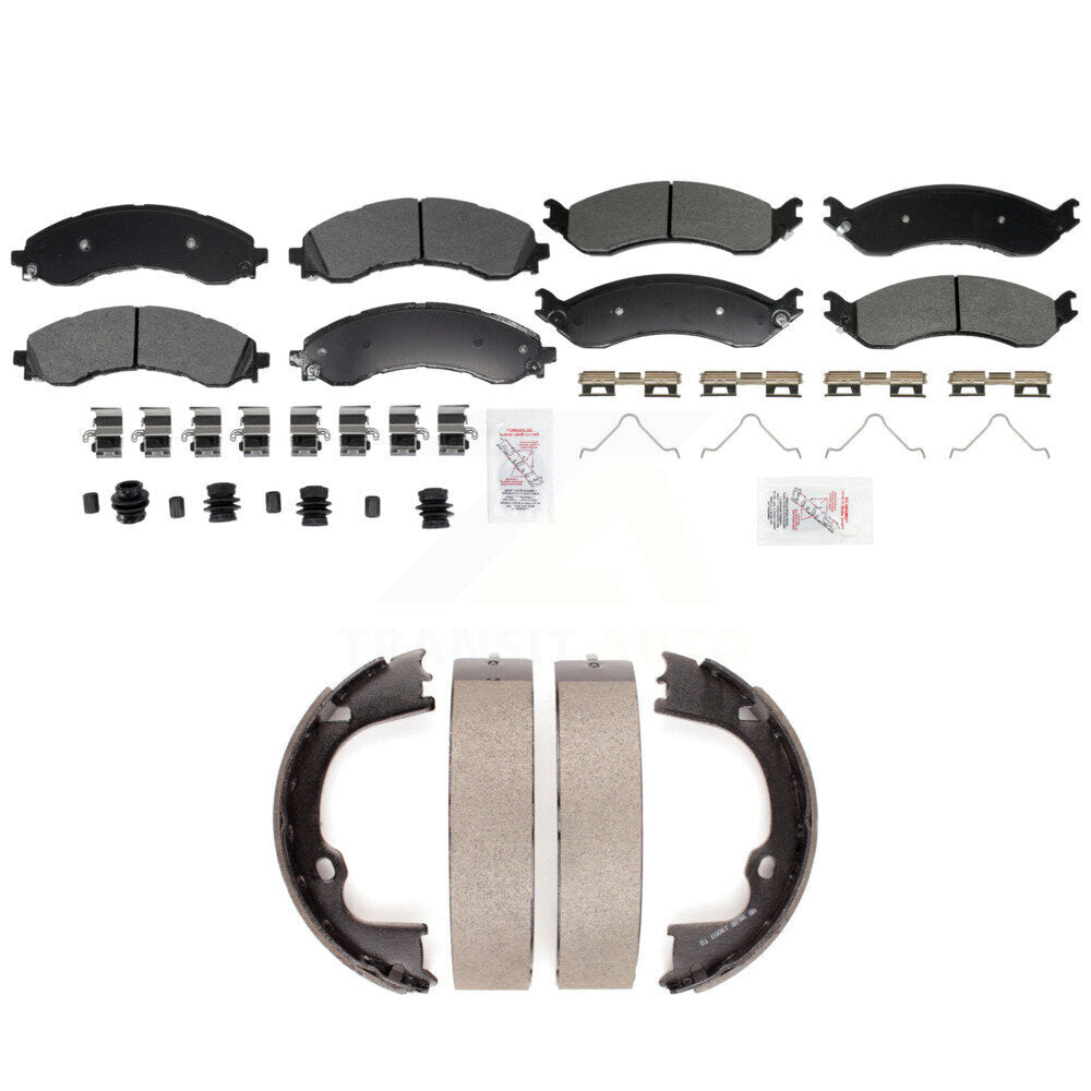Semi-Metallic Disc Brake Pads Front Rear Kit For GMC Chevrolet Savana 2500 3500