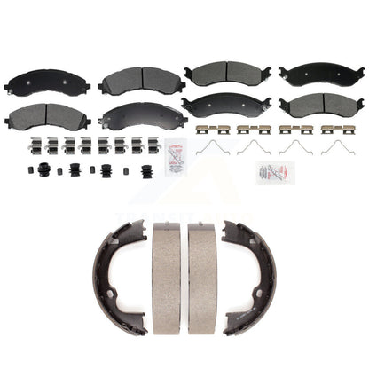 Semi-Metallic Disc Brake Pads Front Rear Kit For GMC Chevrolet Savana 2500 3500