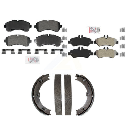 Semi-Metallic Disc Brake Pads Front Rear Kit For Sprinter 3500 Dodge