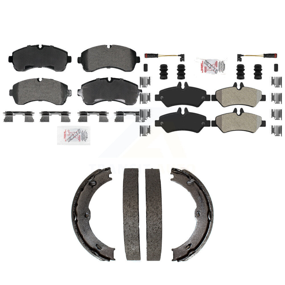 Semi-Metallic Disc Brake Pads Front Rear Kit For Sprinter 3500 Dodge