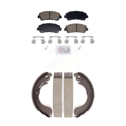 Ceramic Disc Brake Pads Front Rear Kit For 2007-2012 Nissan Sentra SE-R Spec V