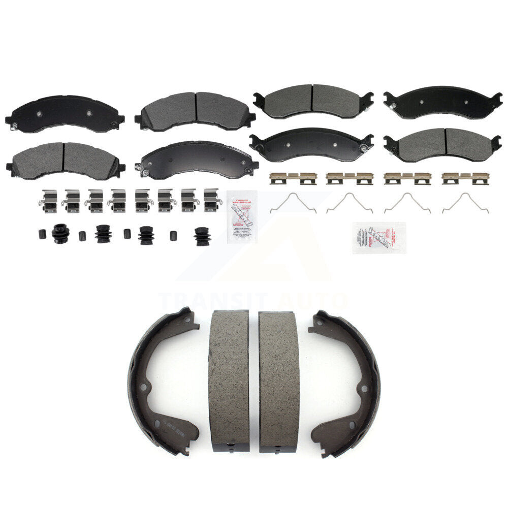 Semi-Metallic Disc Brake Pads Front Rear Kit For GMC Chevrolet Savana 4500