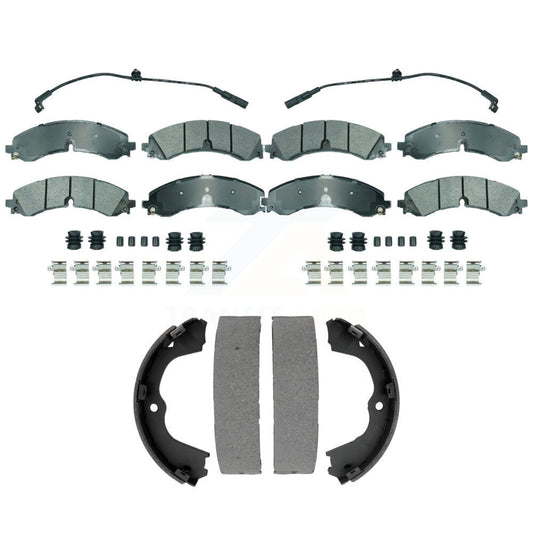 Semi-Metallic Disc Brake Pads Front Rear Kit For GMC Chevrolet Sierra 2500 HD